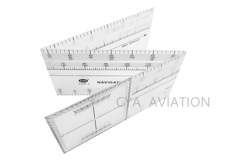 CYA nautical miles navigation plotter for pilot student Plastic folding ruler foldable navigation ruler
