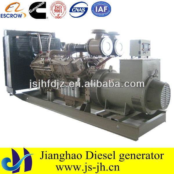 Sale! 1000kw diesel generator powered by Cummins KTA38G9