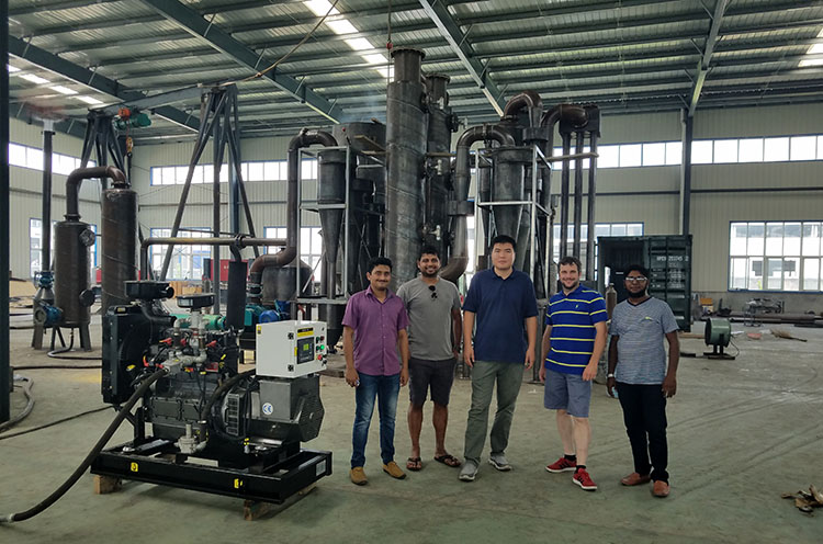 50kw to 2mw downdraft fluidized bed gasifier for sale