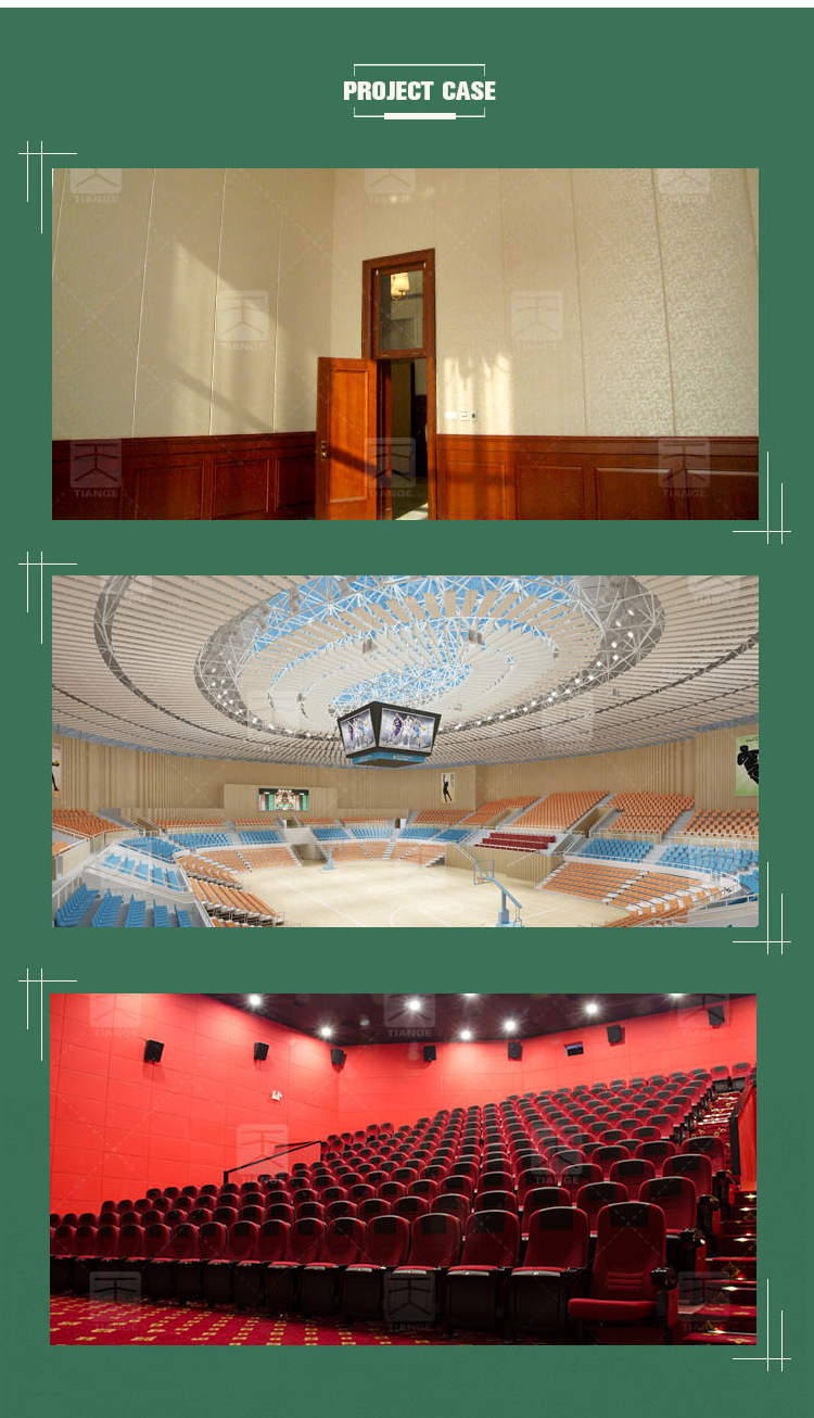TianGe Factory China Best Quality 1'' or 2'' Fabric Acoustic Wall Panel Soundproof