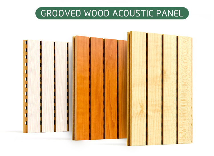 TianGe Factory 2019 hot sale slotted grooved wood acoustic panels