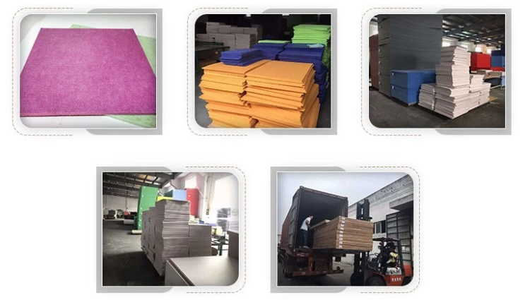 Tianjie Acoustic panels Factory Acoustic fibreglass-panels acoustic absorption fiberboard
