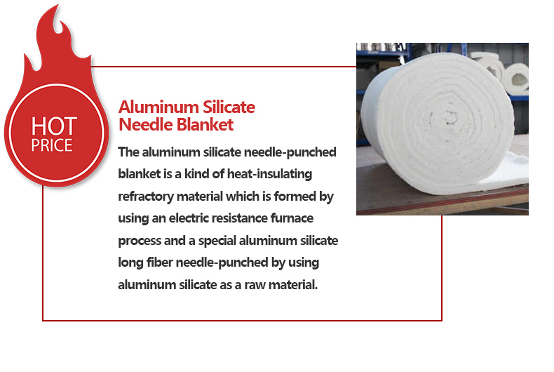 High Insulation Furnace Aluminium Silicate Ceramic Fiber Needle Blanket