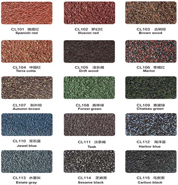 Stone Coated Zn-Al Steel Roof Tile for budiling