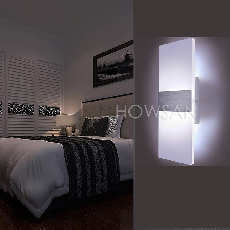 Amazon hot wall mounted hotel Acrylic crystal led wall lamp