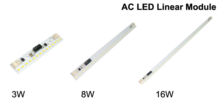 HOSLIGHT C5 3W LED Ceiling Module Light 2835 SMD PCB Board Lamp Direct  AC 220V Driverless 3000K Linear