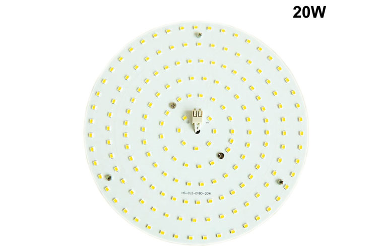HOSLIGHT C2 20W LED Ceiling Module Lighting 2835 SMD PCB Board Lamp with Magnet Direct AC 220V Driverless Round