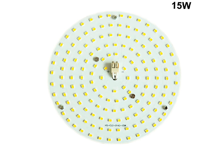HOSLIGHT C2 15W LED Ceiling Modules Lights 2835 SMD PCB Board Lamps with Magnet AC Linear IC Driver Direct  220V