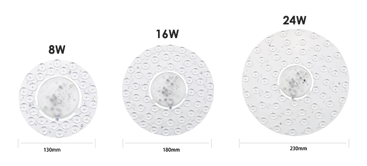 HOSLIGHT C4 16W Dimmable and Adjustable CCT LED Ceiling  Modules Lights with Remote 2835 SMD PCB Board Lamps