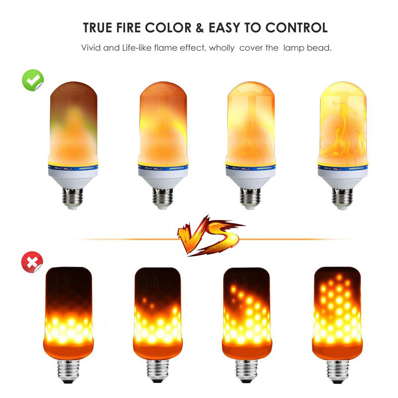 Wholesale Factory Price Bulb Flame Effect Light Fake Fire Led Lighting Lamp