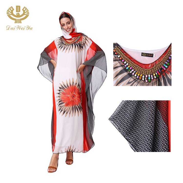 Fashion Factory Outlet High-quality Muslim Women Dress Maxi Abaya Dress