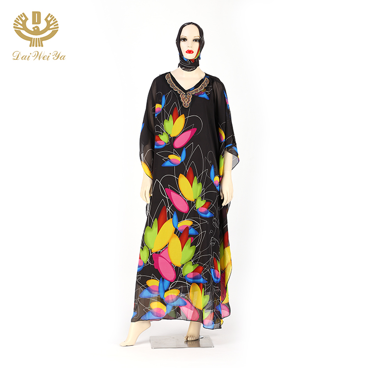 Factory Price Beautiful Turkey Muslim Women Girls Dress Islamic
