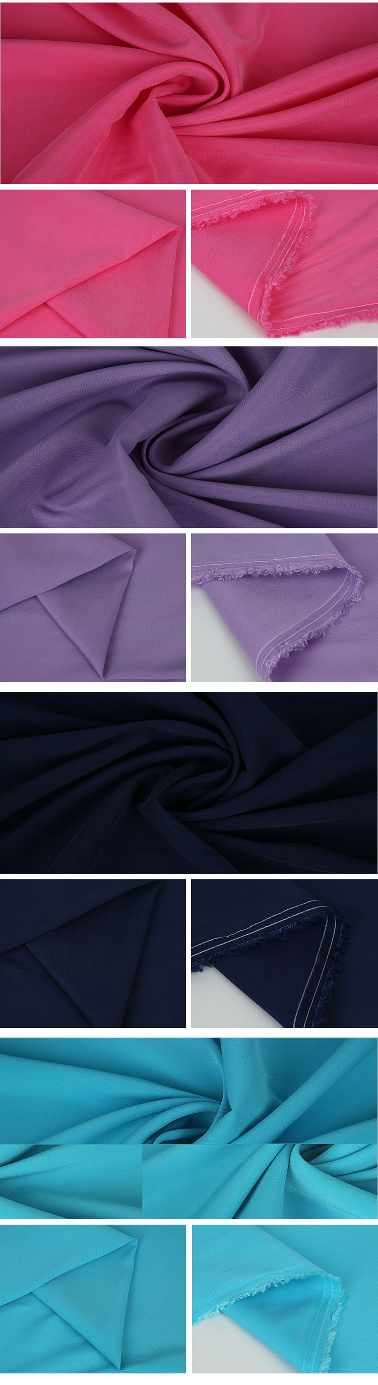 C10 Stretch CUPRO Material Solid Color 60% Cupro Twill/Bemberg Cupro
