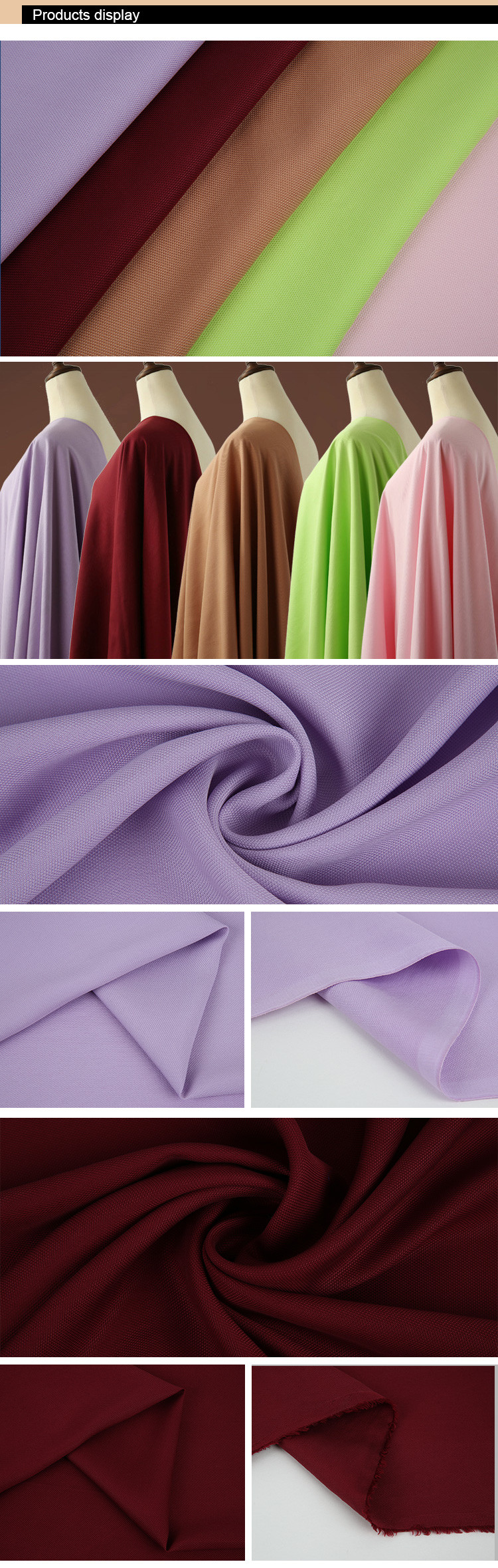 E10 Solid Color Fashion Tencel Fabric 100% Tencel Waterproof Fabric