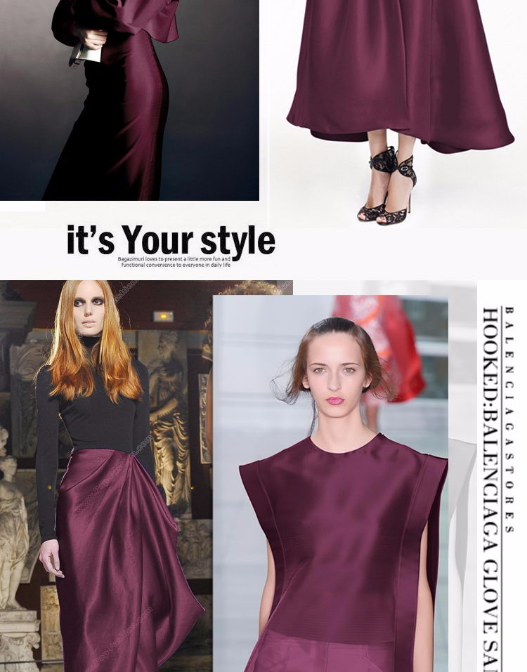 H12 Wholesale 100% Mulberry Silk Fabrics Dubai For Evening Dress