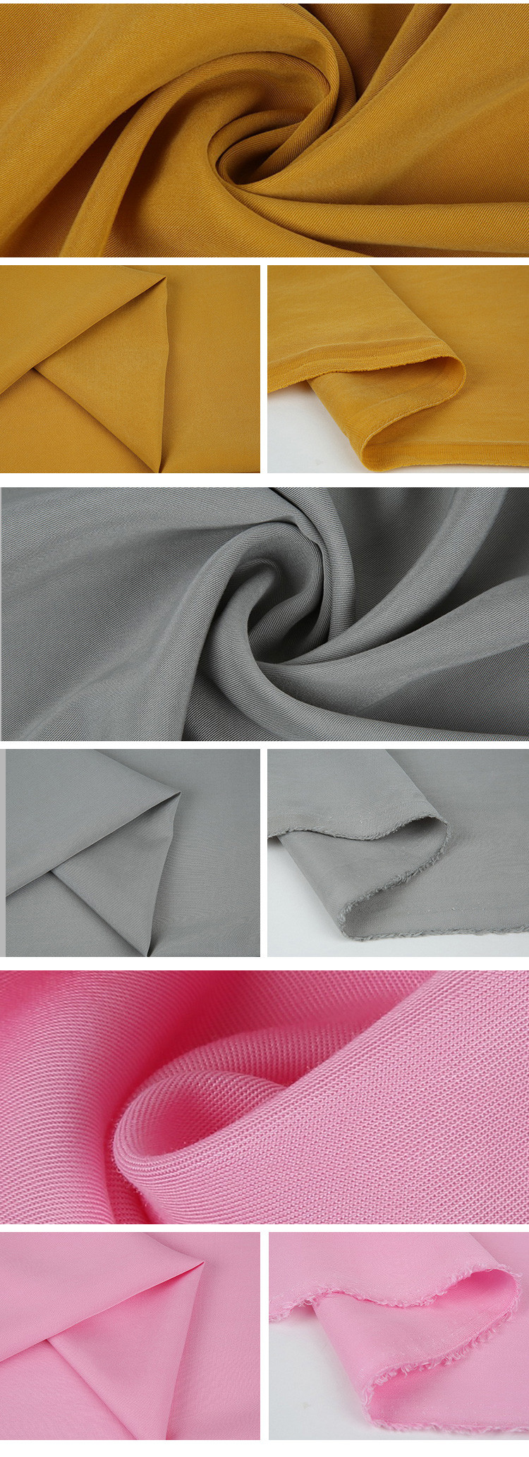C8 Solid Color Tencel Fabric 100% Tencel Waterproof Fabric