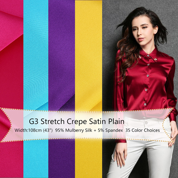 G3-1 Wholesale 95% Mulberry Silk Custom Fabric Printing Malaysia