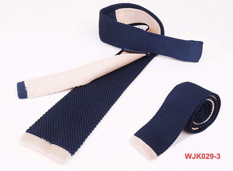 Necktie Wholesale Men's Solid Beige Knitted Neck Ties