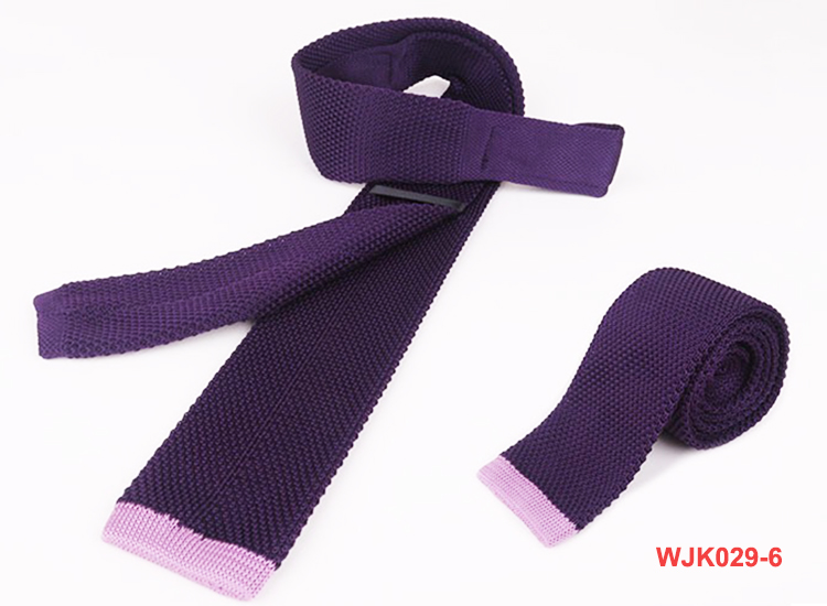 Necktie Wholesale Men's Solid Beige Knitted Neck Ties