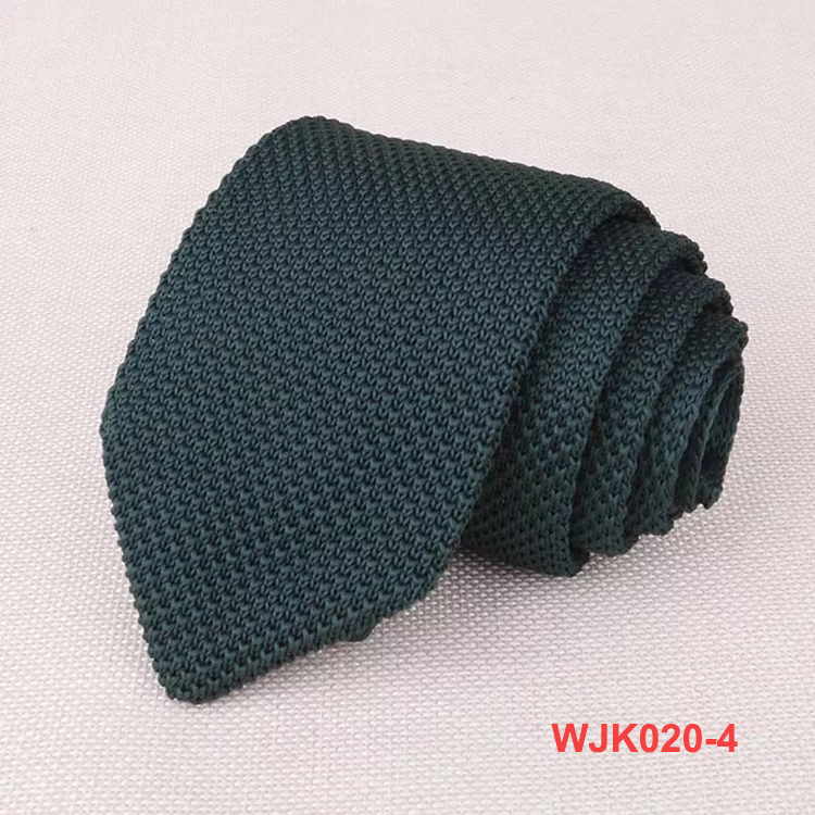 Various Color 100% Polyester Fashion Plain Knitted Mens Neck Ties