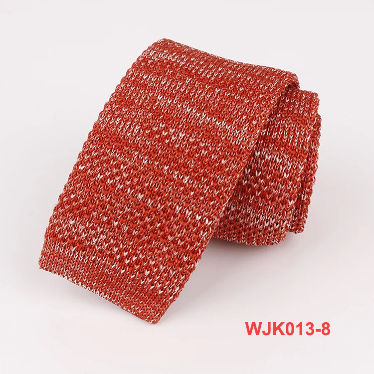 New Fashion Plain Design Burgundy Knitted Neck Ties