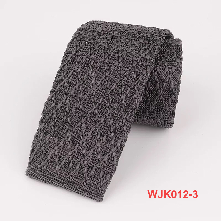 2019 New Design Plain Classic Polyester Mixed Color Knitted Neck Ties