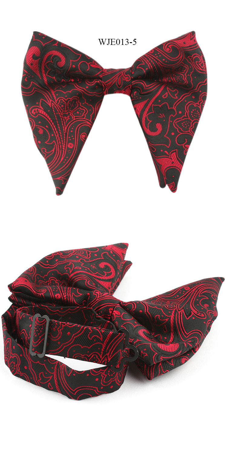 Fashion Mens Microfiber Woven Butterfly Bowtie Paisley Floral Bow Ties