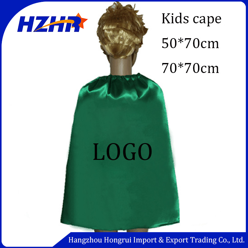 70*70cm capes Event party costume customized logo kids capes kids party capes