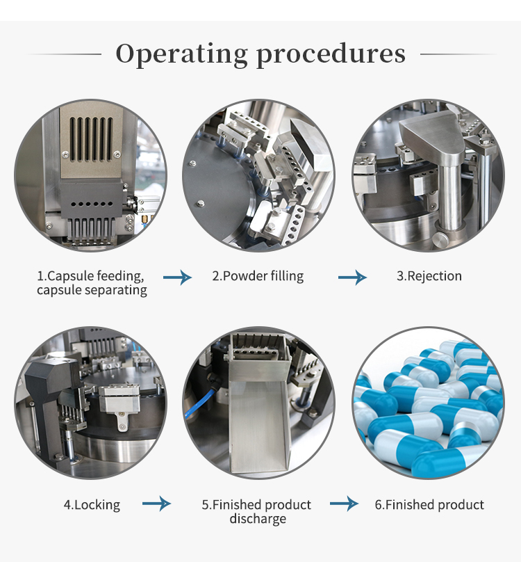 NJP 800 Pill Powder Capsule Filler Machinery Pharmacy Capsule Filling Machine with Online Service