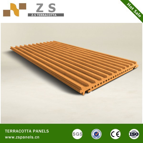 glazed clay ceramic tile for ventilated wall