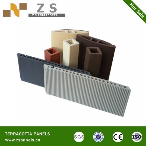 glazed clay ceramic tile for ventilated wall