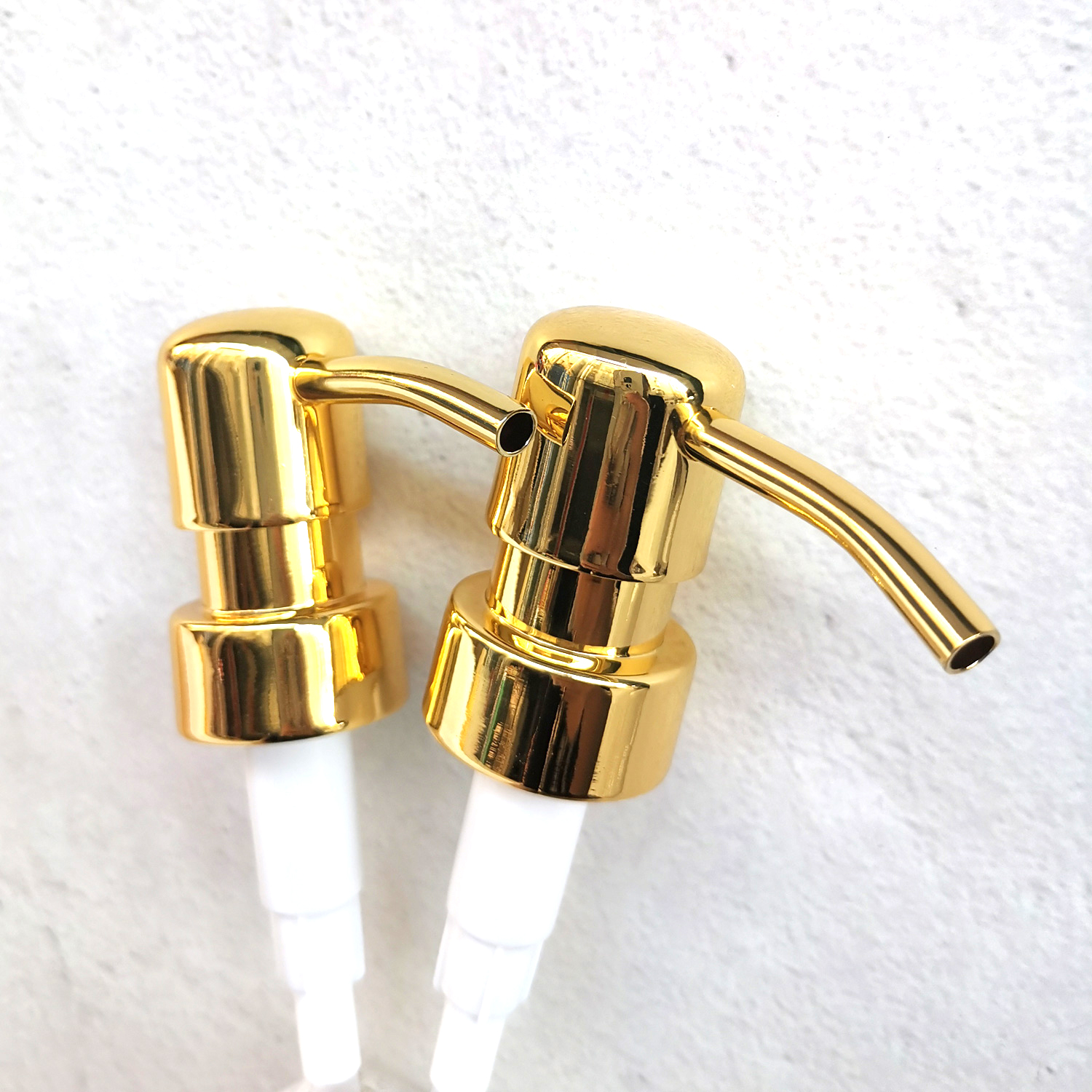 Superior quality 28mm gold lotion pump for for shampoo bottle