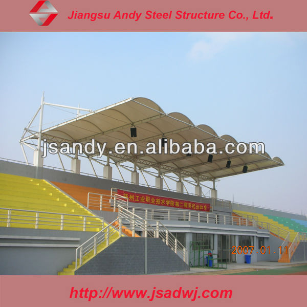 The membrane structure of school stadium