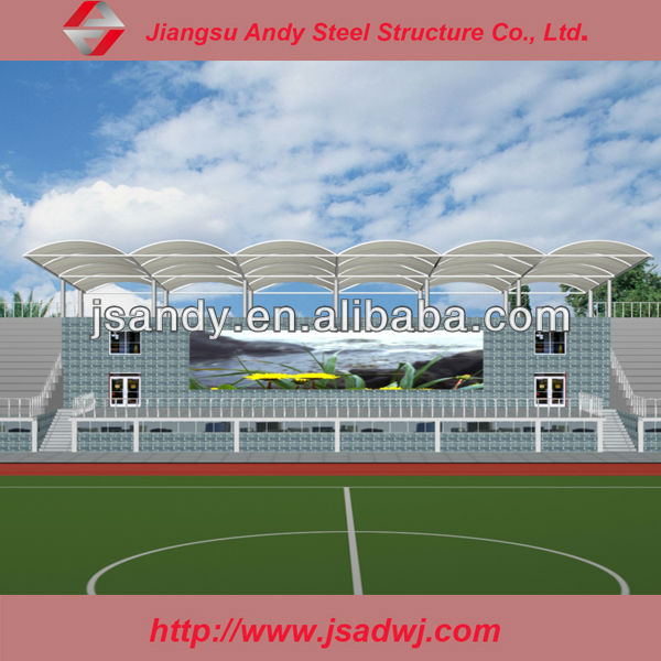 The membrane structure of school stadium