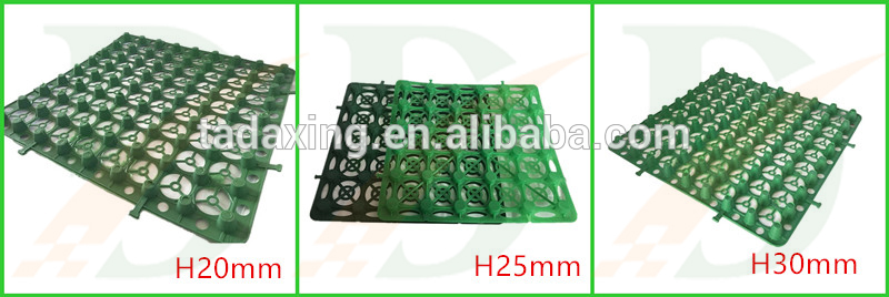 Plastic drainage plate for roof garden waterproof