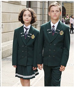 Double Breasted Design Cotton Kids Waistcoat Navy Uk School Style School Uniforms Vest
