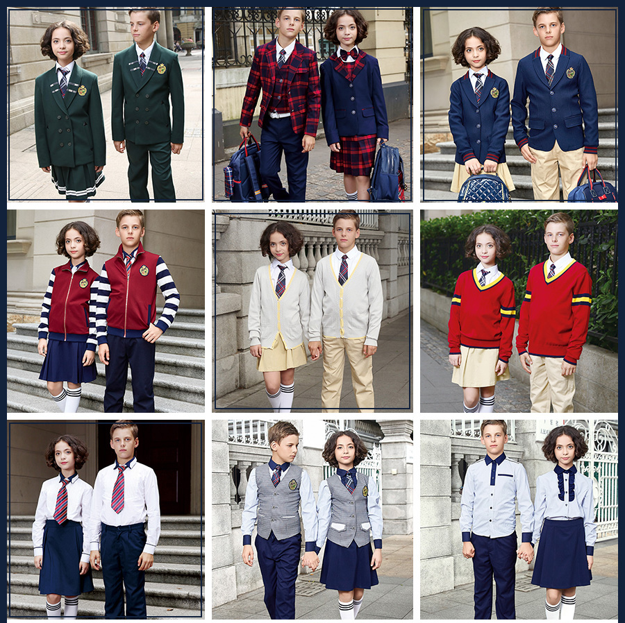 Children Primary new design School Uniforms Blazer White kindergarten uniform