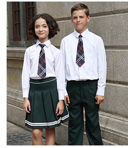 British Style School Uniform Girl Dress Cashmere Wool Three Quarter Sleeves Pullover Sweaters Above Knee Mini Casual Kid Dress S