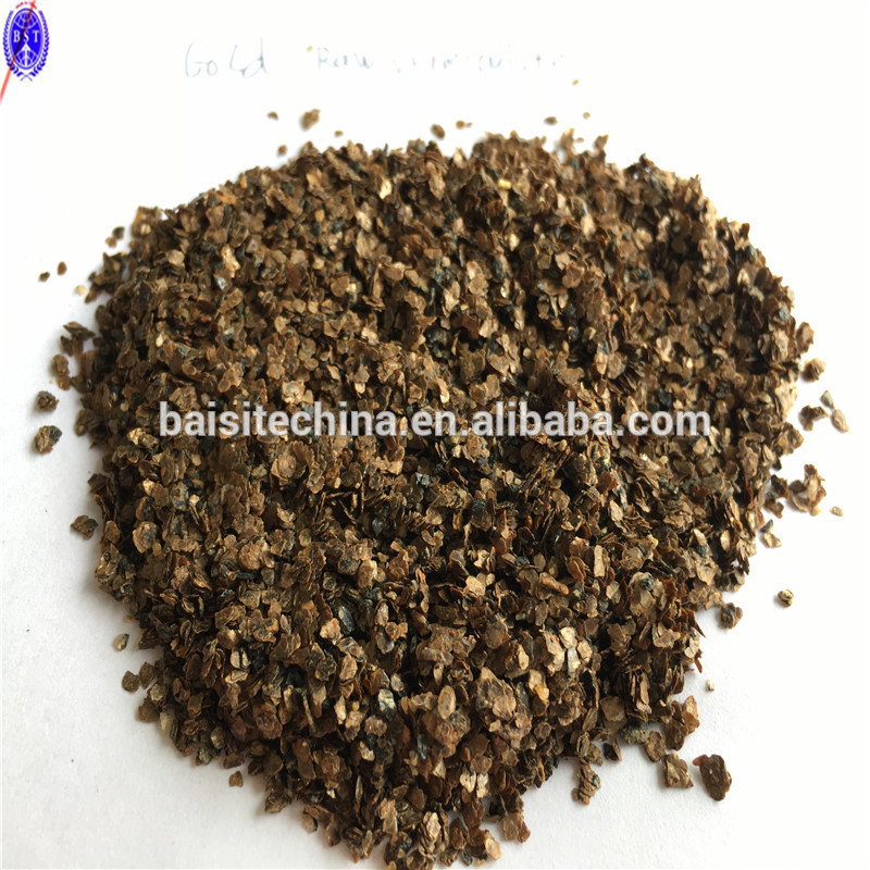 HeBei High quality Lower Price Gold Raw Vermiculite for Fireproof