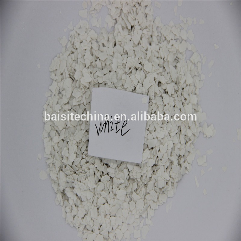 White High Brightness Synthetic Mica Flakes for plastic wall covering.
