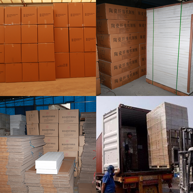 Top Quality Vacuum Formed Insulation Panel Fireproof Ceramic Fiber Board Use Thermal Furnace Wall
