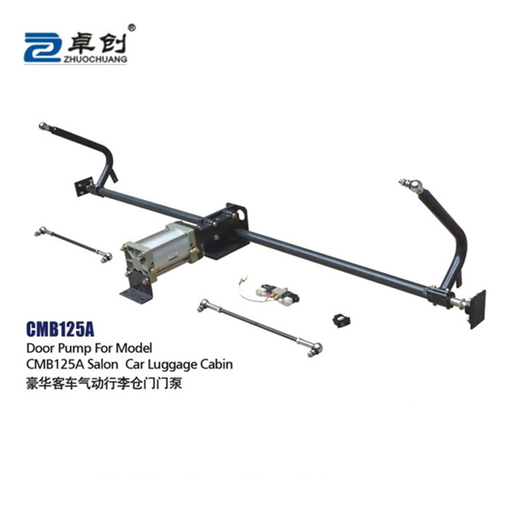 pneumatic bus body luggage door mechanism air pump opener system for yutong higer kinglong spare parts