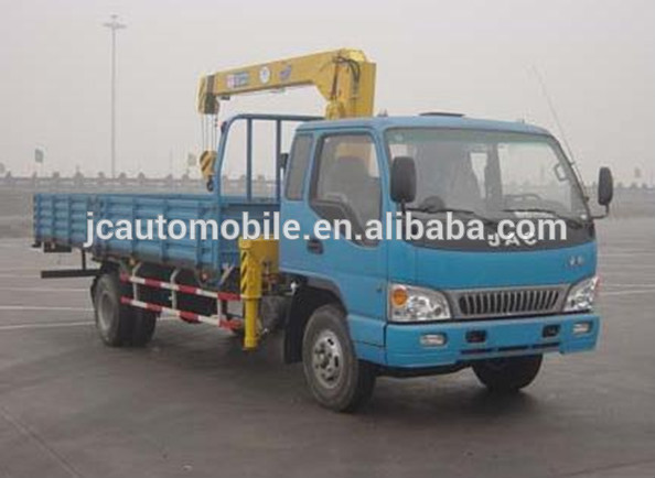 130HP RHD 4x2 JAC Truck with crane 4tons