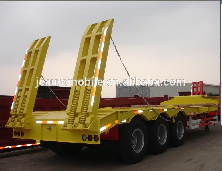 2017 Hot sale 3 axles 45ton lowbed semi trailer/truck trailer for sale