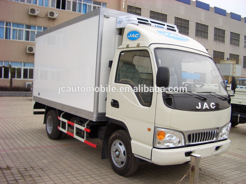 4x2 JAC refrigerator truck small van cargo truck for meat and fish