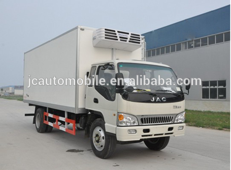 4*2 JAC mini cargo van Box trucks / small Refrigerator trucks for sale