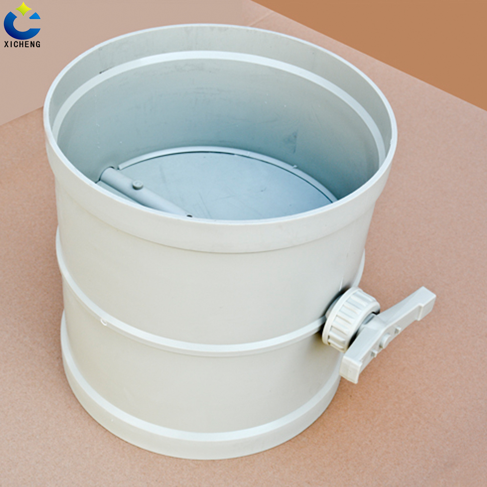 Customized Size Air Flow Control Fitting PP Manual Air Valve Air Damper