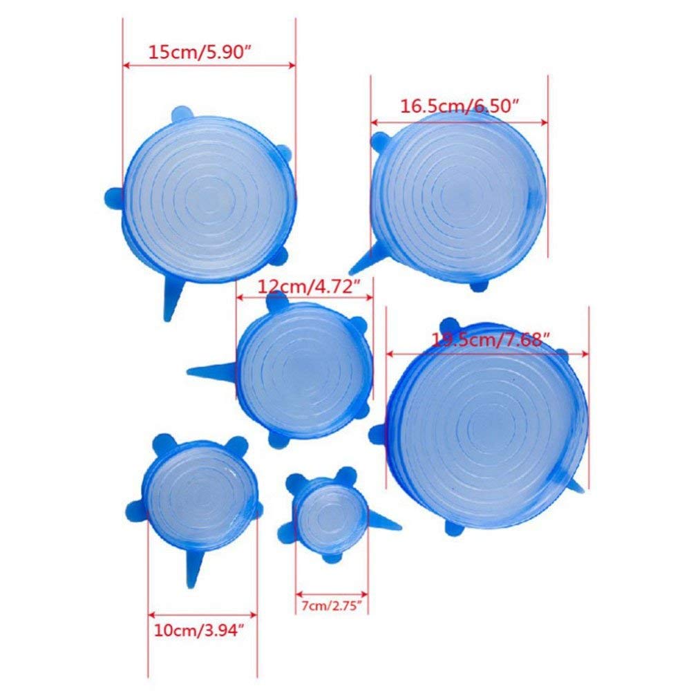 Silicone Lid Kitchen Home Silicone Stretch Lids Durable Expandable Food Saver Covers Kitchen Pan Spill Lid Stopper Covers