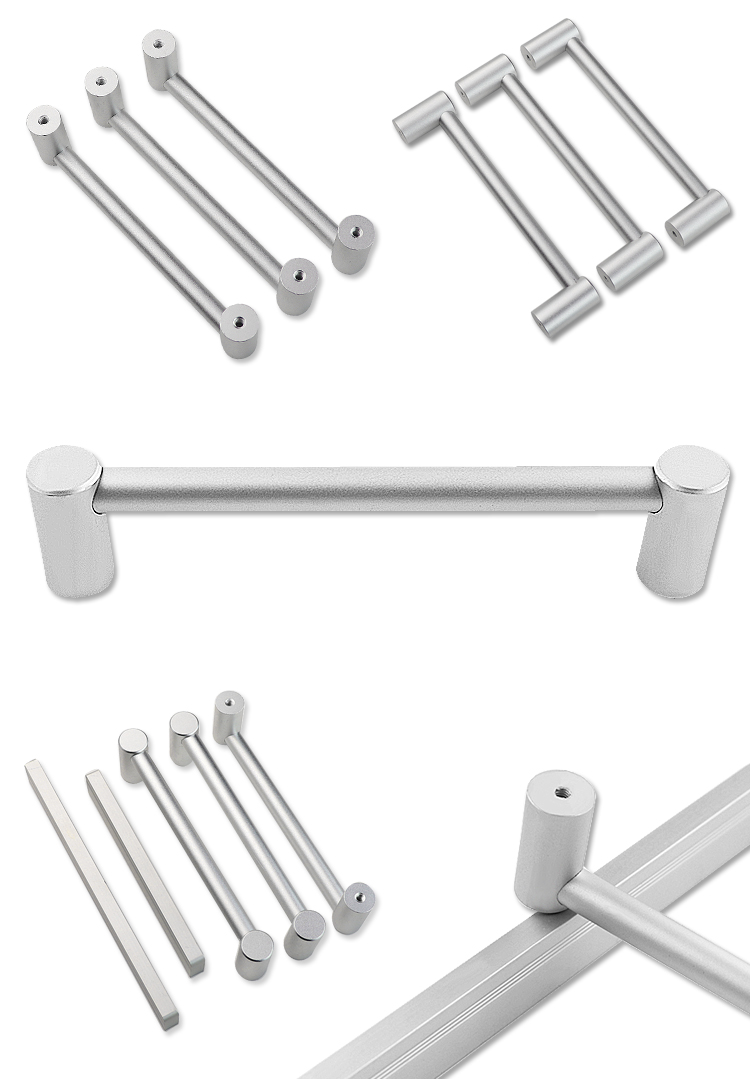 Long handle aluminium profile hot sale aluminum alloy extrusion door handle Pulls Knobs  Furniture Cabinet Handle