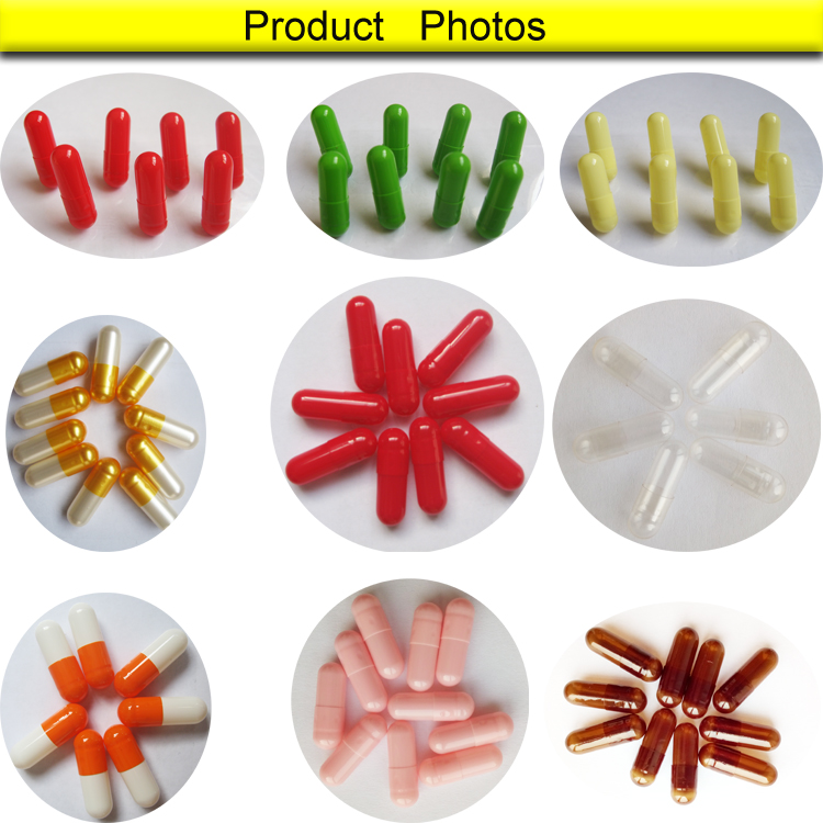 Wholesale empty hard gelatin capsules separated or joined #00 #0 #1 #2 #3 #4 #00B